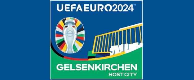 Eine Grafik zur UEFA Euro 2024 Host City Gelsenkirchen