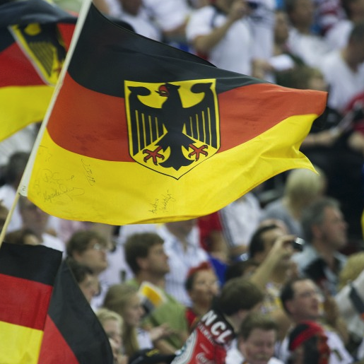 Flagge Deutschland im Stadion